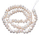 Fili di perle di perle d'acqua dolce coltivate naturali PEAR-N014-04A-2