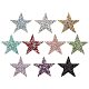 Pandahall elite 10 colori star crystal glitter strass adesivi iron on stickers bling star patch per dress home decoration FIND-PH0016-07-1