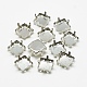 201 Stainless Steel Sew on Prong Settings STAS-T032-08-12mm-1