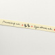 Singole parole viso e formiche stampati fettuccia di cotone OCOR-R012-1.5cm-B08-2
