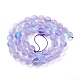Synthetic Moonstone Beads Strands G-R375-8mm-A19-3