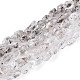 Нити натуральных алмазных бусин херкимер G-T144-B08-01-1