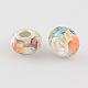 Large Hole Printed Acrylic European Beads OPDL-R114-01A-2