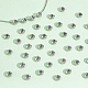 Unicraftale 40pcs 201 perles en acier inoxydable STAS-UN0051-82-2