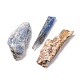 粗い生の天然藍晶石ビーズ  転倒用  装飾  艶出し  ワイヤーラッピング  ウィッカ＆レイキクリスタルヒーリング  藍晶石の破片  穴なし/ドリルなし  ナゲット  19~64x7~18x4~6.5mm G-M376-03-6