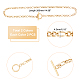 UNICRAFTALE 4Pcs 2 Colors OT Buckle Necklace 304 Stainless Steel Figaro Chains Necklace with Toggle Clasp Hypoallergenic Metal Necklace 38cm for Men Women Golden Stainless Steel Color NJEW-UN0001-33-6
