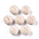 Unfinished Natural Wood European Beads WOOD-S045-143A-01N-1