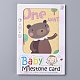 Papel 1~12 mes número temas de animales bebé juegos de tarjetas de hitos DIY-H127-A03-3