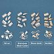 Unicraftable 32set 4 style 304 нержавеющая сталь застежки коробки STAS-UN0023-40-4