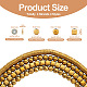 Cheriswelry 4 brins 4 styles brins de perles d'hématite synthétiques non magnétiques galvanisées G-CW0001-12G-3
