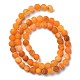 Chapelets de perle en agate géode druzy naturelle X-G-K166-09-6mm-04-2