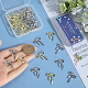 Подвески из сплава 40шт 2 цветов FIND-SC0011-55-3