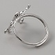 Componenti anello in ottone regolabile&nbsp;FIND-WH0155-002C-2