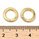 Acumular anillos de bronce enlace chapado KK-Z033-02G-3