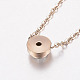 304 Stainless Steel Pendant Necklaces NJEW-H481-01RG-2