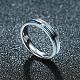 Valentine's Day Titanium Steel Cubic Zirconia Finger Ring RJEW-BB18937-9-5