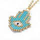 Handmade Japanese Seed Beads Pendant Necklaces NJEW-JN02436-05-2