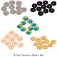UNICRAFTALE 50pcs 5 Colors 6mm Disc Spacer Beads Stainless Steel Flat Round Loose Beads Jewelry Metal Spacers Beads Finding for DIY Bracelet Necklace Jewelry Making STAS-UN0002-09-4
