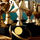 Craspire 2-дюймовые золотые тисненые наклейки на конверты «Я звезда» 100 шт. клейкие тисненые наклейки из фольги с тиснением этикетка для свадебных приглашений подарочная упаковка DIY-WH0211-236-6