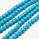 Chapelets de perles en turquoise synthétique TURQ-G106-6mm-02F-3