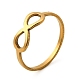 Ионное покрытие(ip) 201 нержавеющая сталь бесконечность палец кольцо для женщин RJEW-G266-24G-1