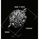 Chiusure in lega magentico rhinestone  X-RB-H116-3-B-1-1