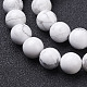 Chapelets de perles en howlite naturelle X-GSR12mmC015-2
