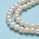 Fili di perle di perle d'acqua dolce coltivate naturali PEAR-F018-17A-01-4