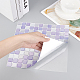 PET Self-Adhesive Mark Crystal Pattern Paper DIY-WH0223-11A-4