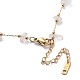Natürliche Perlenkette mit Rosenquarzsplittern NJEW-G124-01B-3