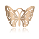 Golden Tone Butterfly Alloy Enamel Big Pendants ENAM-J219-03G-2