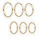 UNICRAFTALE About 12pcs Size 4/5/6/7/8/9 Golden Finger Ring Stainless Steel Thin Stacking Rings Knuckle Rings Jewelry Mid Finger Rings for Women Wedding Party 2mm Wide RJEW-UN0001-01G-1