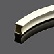 Long Brass Curved Tube Beads KK-M012-01P-2
