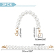 Asas de bolso con cuentas de perlas de imitación de plástico pandahall elite FIND-PH0009-45-2
