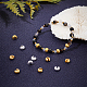 DICOSMETIC 200Pcs 2 Colors Textured Brass Crimp Beads Covers KK-DC0001-22-6