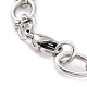 304 Stainless Steel Link Chain Bracelet for Men Women BJEW-Z011-20P-3