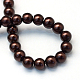 Chapelets de perles rondes en verre peint HY-Q330-8mm-40-4