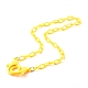13Pcs 13 Colors Personalized ABS Plastic Cable Chain Necklaces NJEW-JN03483-2