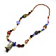 Colorful Lampwork Beaded Necklaces NJEW-K011-18-2