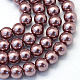 Chapelets de perles rondes en verre peint X-HY-Q330-8mm-58-1