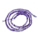 Natural Amethyst Beads Strands G-P457-A01-15-3