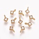 Brass Cubic Zirconia Pendants X-KK-T014-109G-1