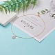Sakura Pendant Necklaces & Dangle Earring Jewelry Sets SJEW-JS01147-03-7