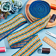 CHGCRAFT 5 Yards 2inch Wide Rhombus Pattern Elastic Band Ethnic Style Nylon Elastic Rubber Cord Band for Webbing Garment Sewing Accessories OCOR-CA0001-08-4