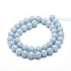 Natural Angelite Beads Strands G-F475-08-8mm-2