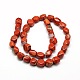 Jaspe rouge naturel perles losanges facettes brins G-L236-02-2