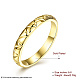 V forma los anillos de dedo de la aleación de estaño partido para las mujeres RJEW-BB15369-6G-3