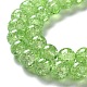 Crackle Glass Beads Strands X-CCG-Q001-10mm-11-2