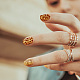 Plantillas de arte de uñas diy de acero inoxidable MRMJ-WH0092-002-5