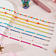 Anattasoul 8 Stück 8 Farben Glassamen geflochtene Blumenperlen-Halsketten-Set für Frauen NJEW-AN0001-32-7
